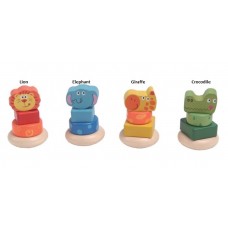 Wooden Small Screw on Animal Blocks Wooden Small Screw on Animal Blocks